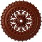 Ekena Millwork Sellek Ceiling Medallion (Fits Canopies up to 1 1/8"), 18 1/2"OD x 7/8"ID x 1 1/2"P, Firebrick CM18SKFIF - alternate 1